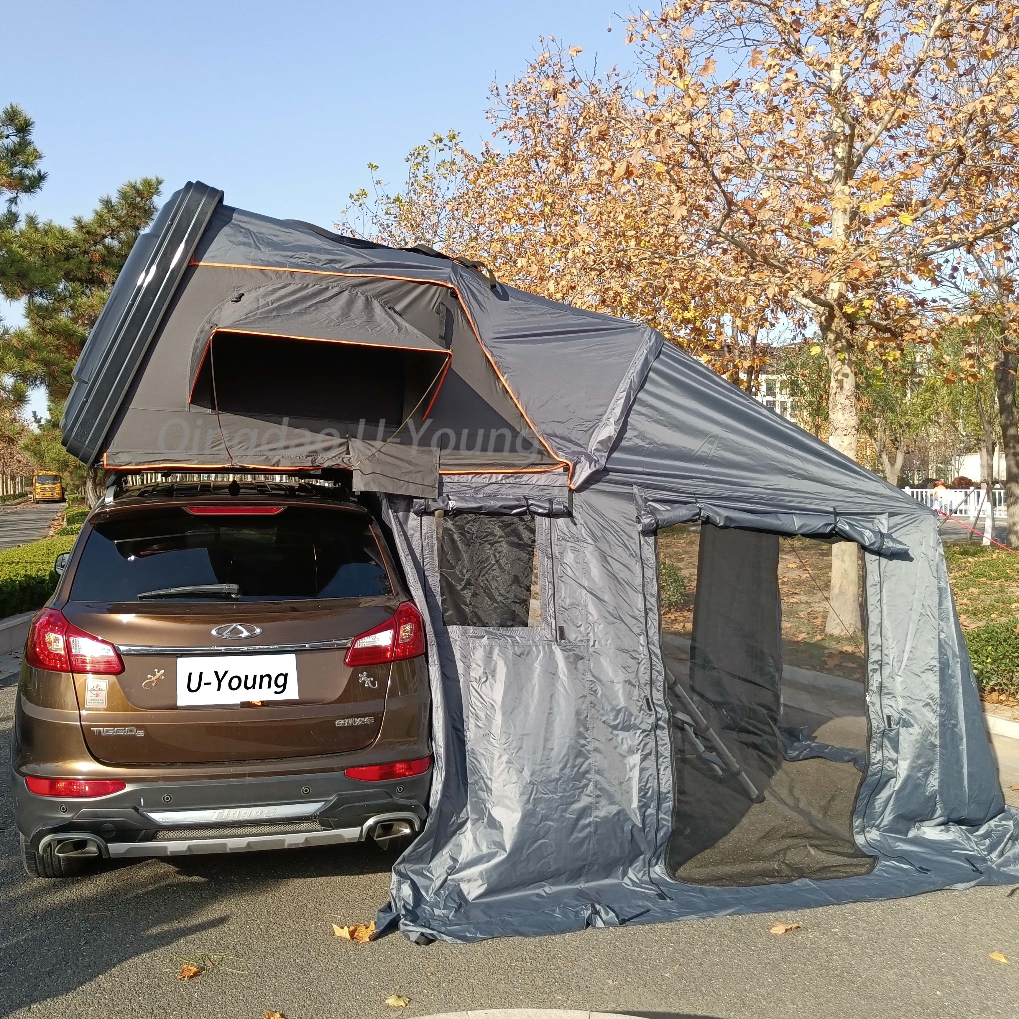 Жесткий корпус 4x4 грузовик кемпинг автомобиль навес на крыше палатка 4*4 мм прочные соты алюминиевые панели 75 кг