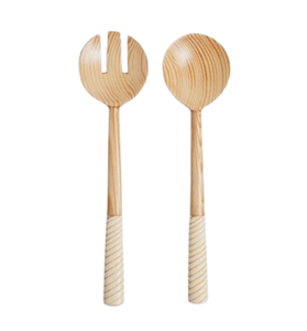 Ensemble de cinq cuillères en bois couverts de cuisine couverts de table pour la maison hôtel restaurant couverts en bois - Product Image 4