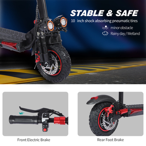 Scooter Eléctrico Freeboy para Adultos, Disponible en Almacenes de EE. UU., Reino Unido, UE y Canadá - Neumáticos de 11 Pulgadas, Asiento Plegable, Resistente al Agua IPX5, Modelo J11MAX, Superventas, 1200W - Product Image 3