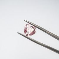Zhanhao Pink Morgan ite Color Lab Erstellt Edelstein Herz schnitt HS Synthetischer Saphir Preis pro Karat für Frauen Ring