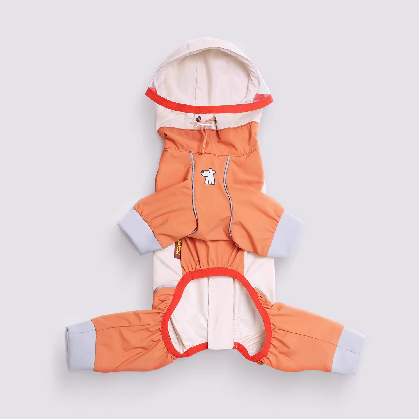 เสื้อกันฝนปีกใส - สีส้ม