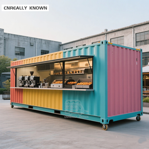 Contenedor Bar al Aire Libre de 20 pies, Totalmente Equipado para Bar o Restaurante, con Ventana de Aluminio, Contenedor de Almacenamiento, Cafetería Comercial - Product Image 1