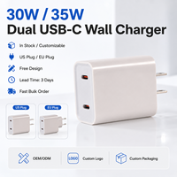 Cargador Rápido USB con Salida PD 3.0 9V/3A para iPhone 16 15 Pro Max 13 12 11, Compatible con Puerto Tipo-C, Material GAN, 1 Año de Garantía