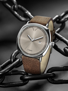 Orologio da Polso TOMI <span class=keywords><strong>Vintage</strong></span> al Quarzo con Quadrante Quadrato da 40mm, Vetro, Fibbia in Lega da 22mm e Display a Lancette, Movimento Hangzhou - Product Image 2