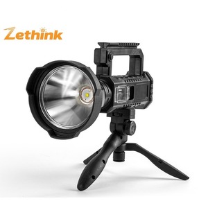 Siêu sáng USB sạc <span class=keywords><strong>LED</strong></span> tìm kiếm ánh đèn pin dài phạm vi ngân hàng điện Torch ánh sáng cho cắm trại ABS Đèn cơ thể - Product Image 2