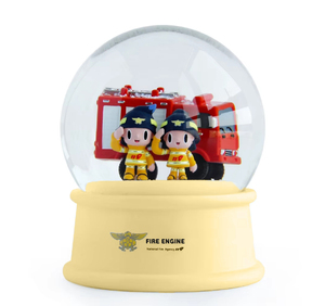 Tùy Chỉnh 100Mm Nước Thủy Tinh <span class=keywords><strong>Globe</strong></span> Lửa Chủ Đề Thủ Công Tưởng Niệm Nhựa Cơ Sở Thủy Tinh Quả Cầu Tuyết - Product Image 1