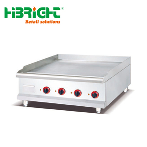 Gril de BBQ de plaque plate de plaque chauffante de gaz/électrique de partie supérieure du comptoir d'acier inoxydable commercial avec la surface antiadhésive pour l'usage de restaurant - Product Image 6