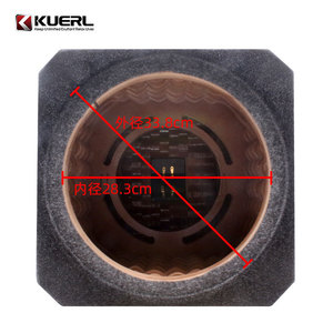 กล่องซับวูฟเฟอร์แบบปิด KUERL ขนาด 12 นิ้ว สำหรับอัพเกรดเครื่องเสียงรถยนต์ ดีไซน์โมโนบล็อก ทำจากไฟเบอร์บอร์ดความหนาแน่นสูง - Product Image 1