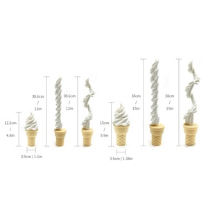 Épée télescopique en forme de cornet de crème glacée imprimée en 3D, jouet de farce créatif anti-stress, cadeau fantaisie pour amis, décoration de bureau amusante - Product Image 6