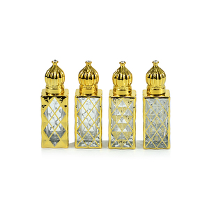 Nuevo Envase Cuadrado de 12 ml, Moderno, con Estampado Dorado Especial, Estilo Folclórico de Dubái, Botella de Vidrio para Perfume Árabe, Roll-on para Aceite Esencial - Product Image 3