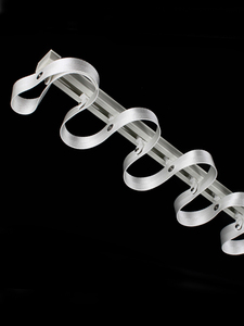 Nueva tendencia, cortinas transparentes, aleación de aluminio, riel plegable ondulado, Riel de cortina en forma de <span class=keywords><strong>S</strong></span> - Product Image 2