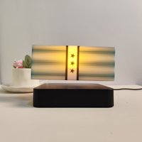 Lámpara de Levitación Magnética HCNT con Control Táctil de Dólares Estadounidenses (USD) y 3 Colores de Luz, Decoración Creativa para el Hogar, Regalo de Cumpleaños, Luz con Diseño de Billete