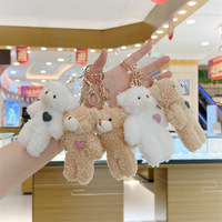 En gros Porte-clés ours en peluche mignon, animaux en peluche, poupées en peluche, porte-clés ours en peluche doux, cadeau pour enfants