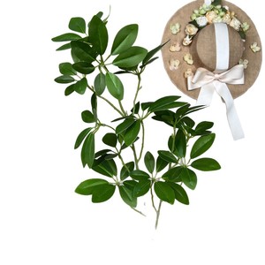 Bande de plante artificielle en bois de cajou 30cm-100cm, fleur en soie verte et blanche, accessoire de décoration de mariage - Product Image 2