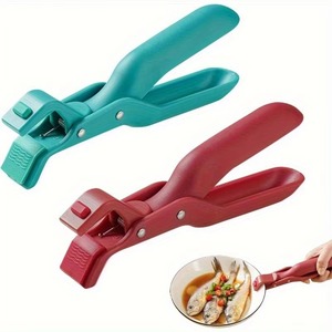 1 pièce Pince anti-brûlure antidérapante pour plats chauds, bols, poêles, friteuses, cuiseurs vapeur et fours - Product Image 1