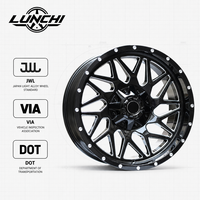 Jantes en alliage d'aluminium moulé noir de haute qualité LC Custom à 5/6/8 trous, à déport profond, pour tout-terrain, 18, 20, 22, 24 pouces, pour rééquipement/amélioration