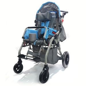Poussette pour bébé ayant des besoins spéciaux, paralysie cérébrale, pliable, portable, manuelle, en aluminium léger, fauteuil roulant CP pour enfant - Product Image 6