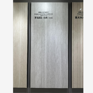 1200x2700mm pierre frittée <span class=keywords><strong>travertin</strong></span> turc blanc crémeux marbre carreaux de porcelaine pour salle à manger en plein air sous-sol jardin <span class=keywords><strong>escalier</strong></span> - Product Image 1