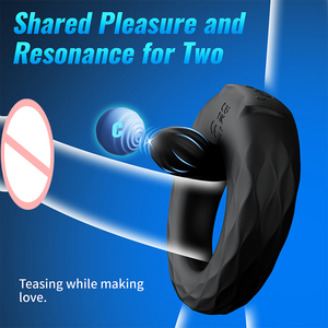 حلقة تأخير الانتصاب من السيليكون السائل الكامل، محمولة وغير ملحوظة، بـ 10 أوضاع اهتزاز، حلقة اهتزازية للقضيب، ألعاب جنسية للأزواج للاستخدام الحميم - Product Image 5