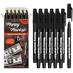 Bolígrafo <span class=keywords><strong>detector</strong></span> de dinero falsificado, marcador de dinero, bolígrafo <span class=keywords><strong>detector</strong></span> de <span class=keywords><strong>billetes</strong></span> con punta de cincel mejorada, detecta <span class=keywords><strong>billetes</strong></span> <span class=keywords><strong>falsos</strong></span> - Product Image 1