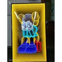 Enseigne néon LED miroir infini magique, enseigne en lettres miroir infini, enseigne néon LED RGB effet miroir infini