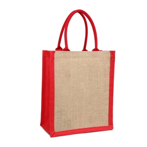 Logo personnalisé Élégant Blanc Toile De Jute Sac De Luxe Plage Fourre-Tout Coton Jute Shopping Sac - Product Image 4
