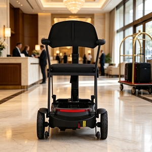 Scooter de mobilité à trois roues pour seniors, 14 kg, prix abordable, ultra-léger, pliable rapidement, compact, pour les voyages et l'extérieur, moteur 270W, double batterie - Product Image 4