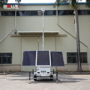 Cámara PTZ con Mástil Eléctrico Solar BIGLUX <span class=keywords><strong>HiSTAR</strong></span> de 9m, 3 Paneles Solares de 450W, IP65 Impermeable, Batería de Gel de 14400Wh para Monitoreo - Product Image 3