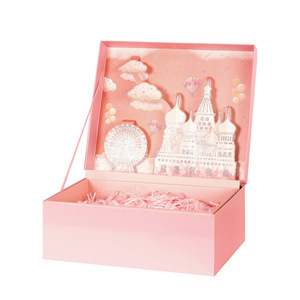 Caja de Embalaje Personalizada para Productos, Ropa, Regalos de Cumpleaños, Recuerdos de Boda, Caja de Cartón con Cintas y Diseño <span class=keywords><strong>3D</strong></span> de Dibujos Animados para Cosméticos - Product Image 4