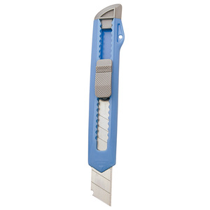 Cuchillo Multiusos Comix B2809, Hoja de Acero Inoxidable de 18 mm, Carcasa de Plástico Azul, para Oficina y Estudiantes - Product Image 2