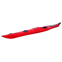 Le plus récent Single Sit Abs Acrylique Transparent Canoë En Fiber De Verre Matériel LLDPE Thermoforme Kayak De Mer Kayak En Fiber De Carbone