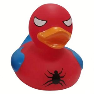 Jouet en caoutchouc Spiderman, canard de bain en plastique vinyle en forme d'animal pour promotion - Product Image 1