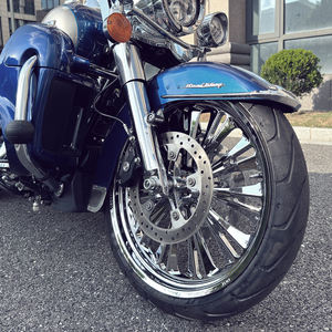 USOHAWLK Nouvelles roues avant/arrière de 21x3,5 pouces pour jantes de <span class=keywords><strong>moto</strong></span> en aluminium Softail Fat Boy (FLFB/FLFBS) 2018-later-Remplacement/Réparation - Product Image 3
