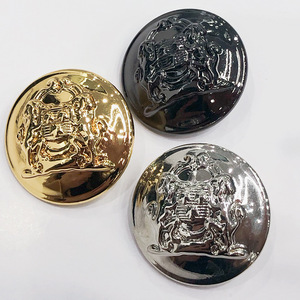 Áo Len Áo Sư Tử Hình Dạng Đầu Anh Cổ Điển Rắn Tay Khâu Kim Loại Nút - Product Image 4