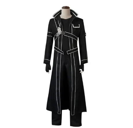 Ecowalson Anime Kirigaya Kazuto Cosplay Kostüme Schwert Kunst Online Kirito Alici zation Perücken Uniform für Halloween Weihnachten Karneval