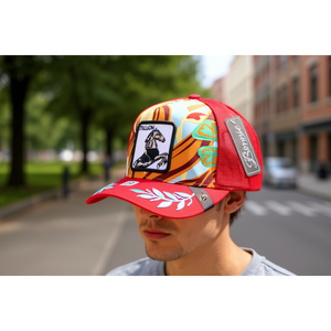 Cappello Trucker Bonnier a 6 Pannelli in Rete, Unisex, Traspirante, Impermeabile, con Ricamo, Casual, Primavera-Estate, per Adulti - Product Image 2