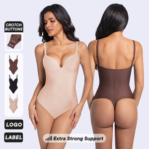 Nuevo <span class=keywords><strong>Body</strong></span> Moldeador Sin Costuras de Nylon para Mujer, Faja Reductora de Abdomen y Espalda Descubierta - Product Image 1