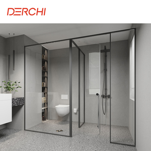 Đi bộ trong tắm bao vây phòng tắm 8mm Tempered Glass vòi hoa sen cabin màn hình trượt Glass vòi hoa sen cửa phòng - Product Image 3