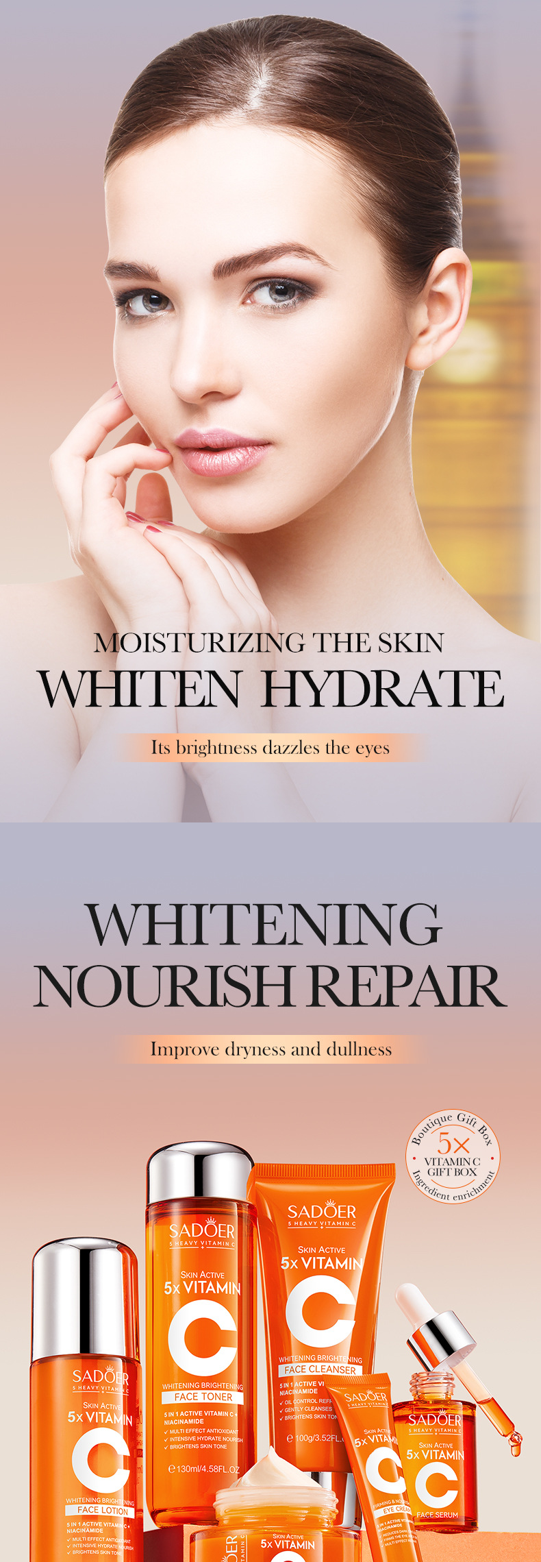 SADOERフルイングリッシュサドアー5次元Cフェイスケアギフトボックス