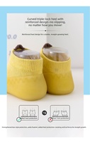 Chaussons-chaussettes antidérapants pour bébé, semelle souple en caoutchouc, premiers pas, tricotés et respirants, pour garçons et filles