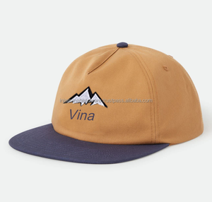 Custom 5 Panel Low Profile High Quality Embroidery Logo Quick Dry <b>Flat</b> Brim <b>Caps</b> Sublimated Printing Curved Brim Snapback Hat - Product Image 1