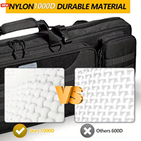 Sac à dos tactique imperméable de 36 pouces pour le sport de plein air, le tir et le transport, grande capacité, double compartiment pour fusils longs