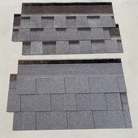 Bardeaux de toiture en asphalte stratifié bitumineux colorés de style moderne coupe-vent imperméable pour applications de villégiature hôtelière