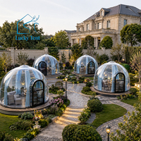 Tente Dôme PC avec Structure en Polycarbonate, Maison Géodésique de Luxe Moderne, Imperméable Quatre Saisons, Igloo de Glamping, Maison Bulle pour Complexes Hôteliers