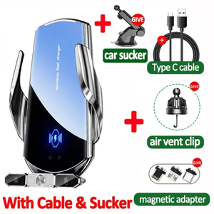 Support de chargeur de voiture, nouveau, stable, durable, ABS, charge sans fil 15W, ventilation automatique, capteur automatique, support de téléphone de voiture pour tous les téléphones, 360 - Product Image 3