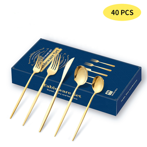 Classico Set di stoviglie portogallo 410 40 pz posate in 5 Set con specchio + smalto a mano per gli omaggi viene fornito in confezione regalo - Product Image 6