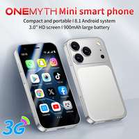 SOYES A17 Mini Teléfono Inteligente Android 8.1, Pantalla de 3.0 Pulgadas, 2GB de RAM, 16GB de ROM, Doble SIM, Doble Cámara, Red 3G, Pequeño Regalo, Batería de 900mAh