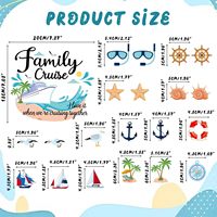 Vente en gros de papier imprimé personnalisé bateau de croisière mer fête décorer autocollants aimants cadeau personnalisé aimant souvenir aimants pour réfrigérateur