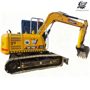 รถขุด SANY SY75C มือสอง ปี 2022 รุ่น 7.5 ตัน รถขุดตีนตะขาบยางขนาดเล็ก ได้รับการรับรองจาก Isuzu พร้อมปั๊ม Kawasaki - Product Image 5
