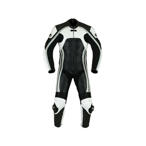 Combinaison de moto de course professionnelle en cuir de vachette pour hommes, respirante, imperméable, de haute qualité, personnalisée, une deux pièces, coupe-vent. - Product Image 1